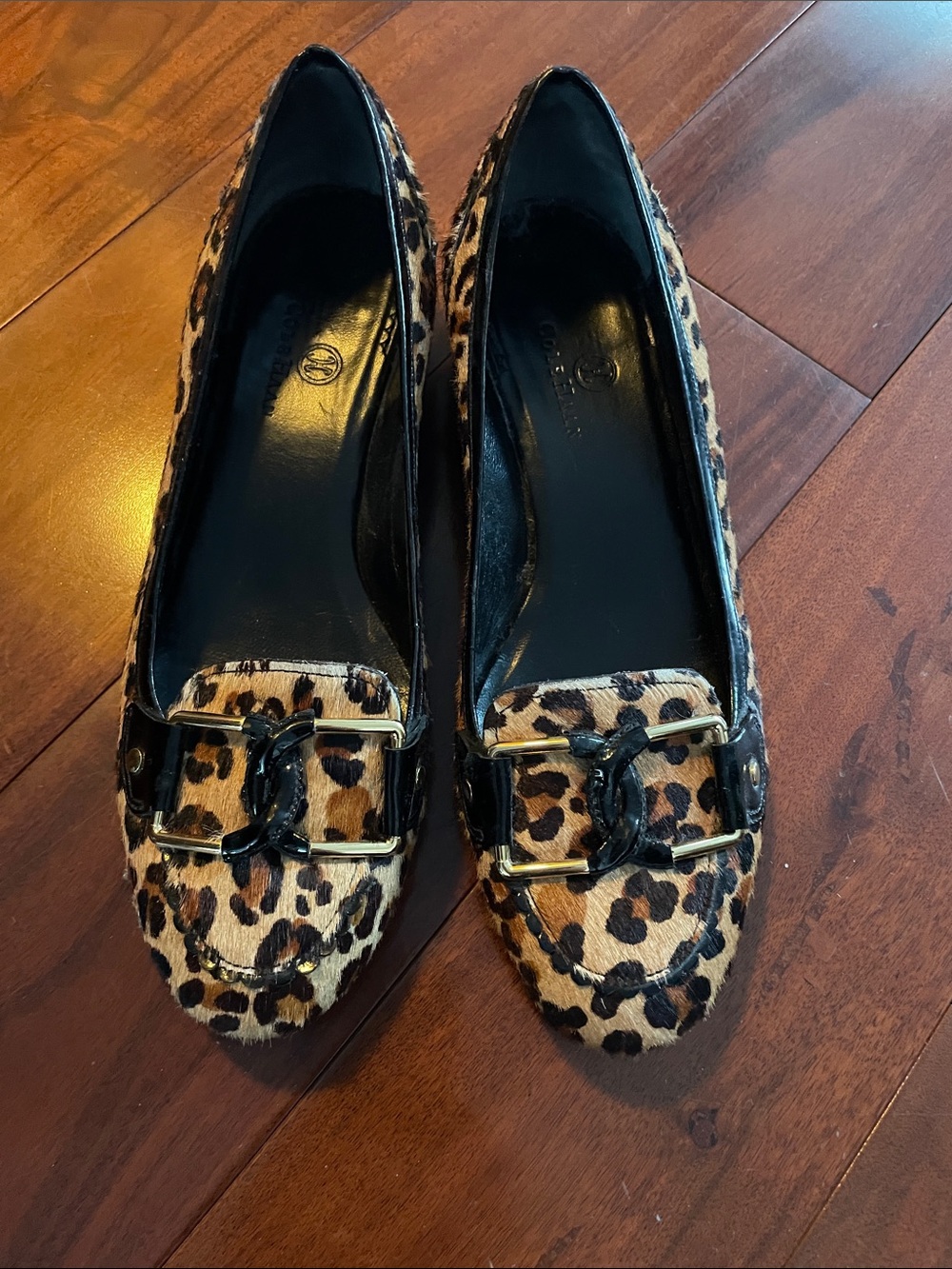 Leopard Print hair calf -  Women’s heels  - Brown & Black